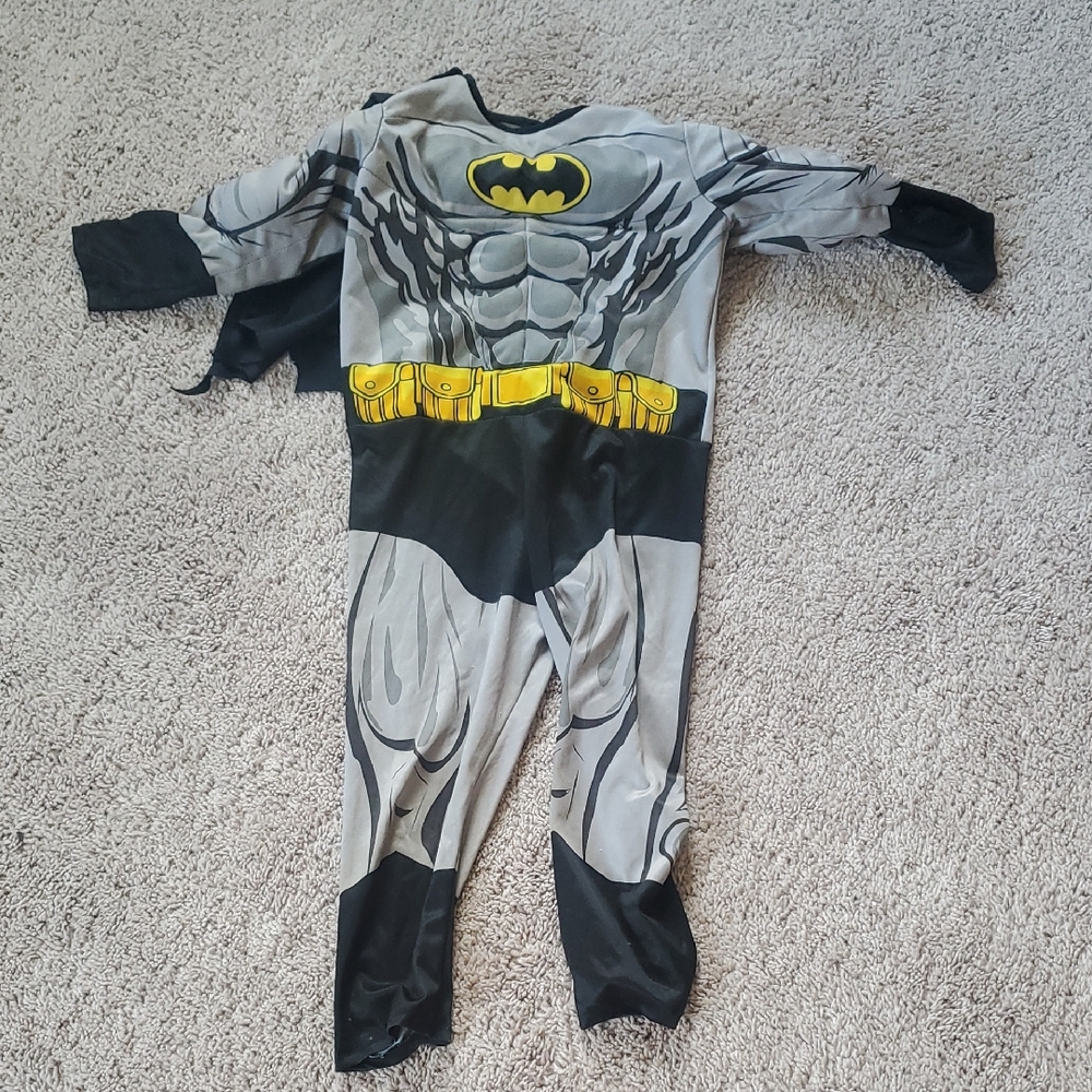 Kids Superhero Costume with Cape - Gray and Black